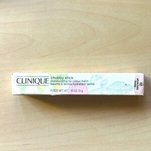 Cliniqu Chubby Stick Moisturizing Lip Colour Balm NEW in Box Whole Latte Honey
